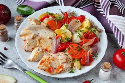 Кулинарный хит: индейка с овощами на пару