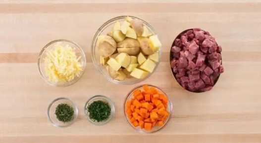 Тушеная картошка с мясом и грибами