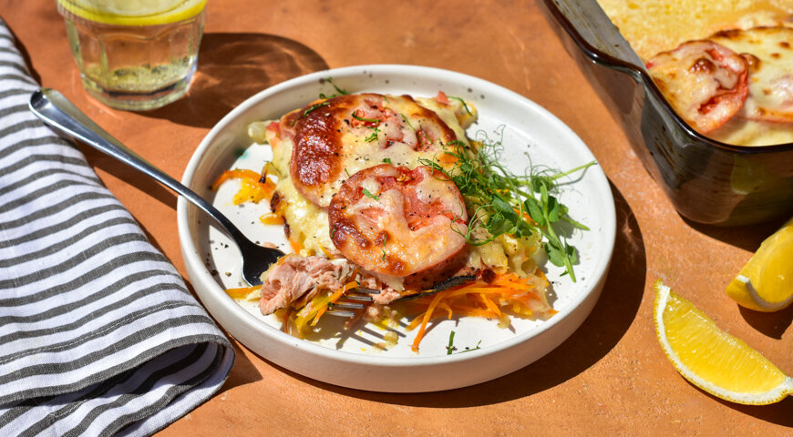 Запеченная горбуша с овощами: вкусно и эффектно