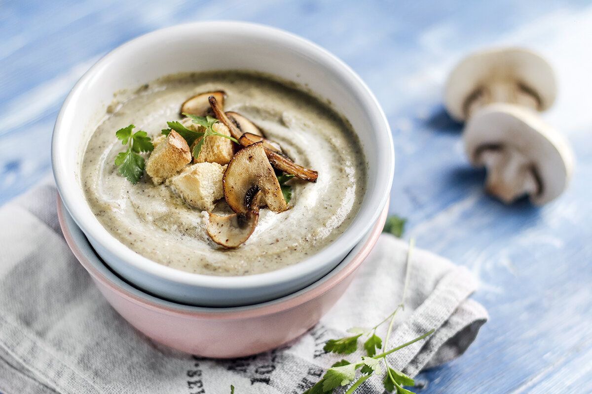 Грибной суп-пюре на кокосовом молоке: удивительное сочетание вкусов
