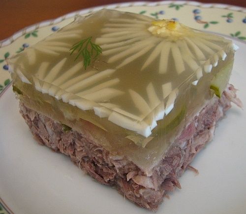 Узлы холодца из свиной головы и спокойное объяснение вкуса и техники