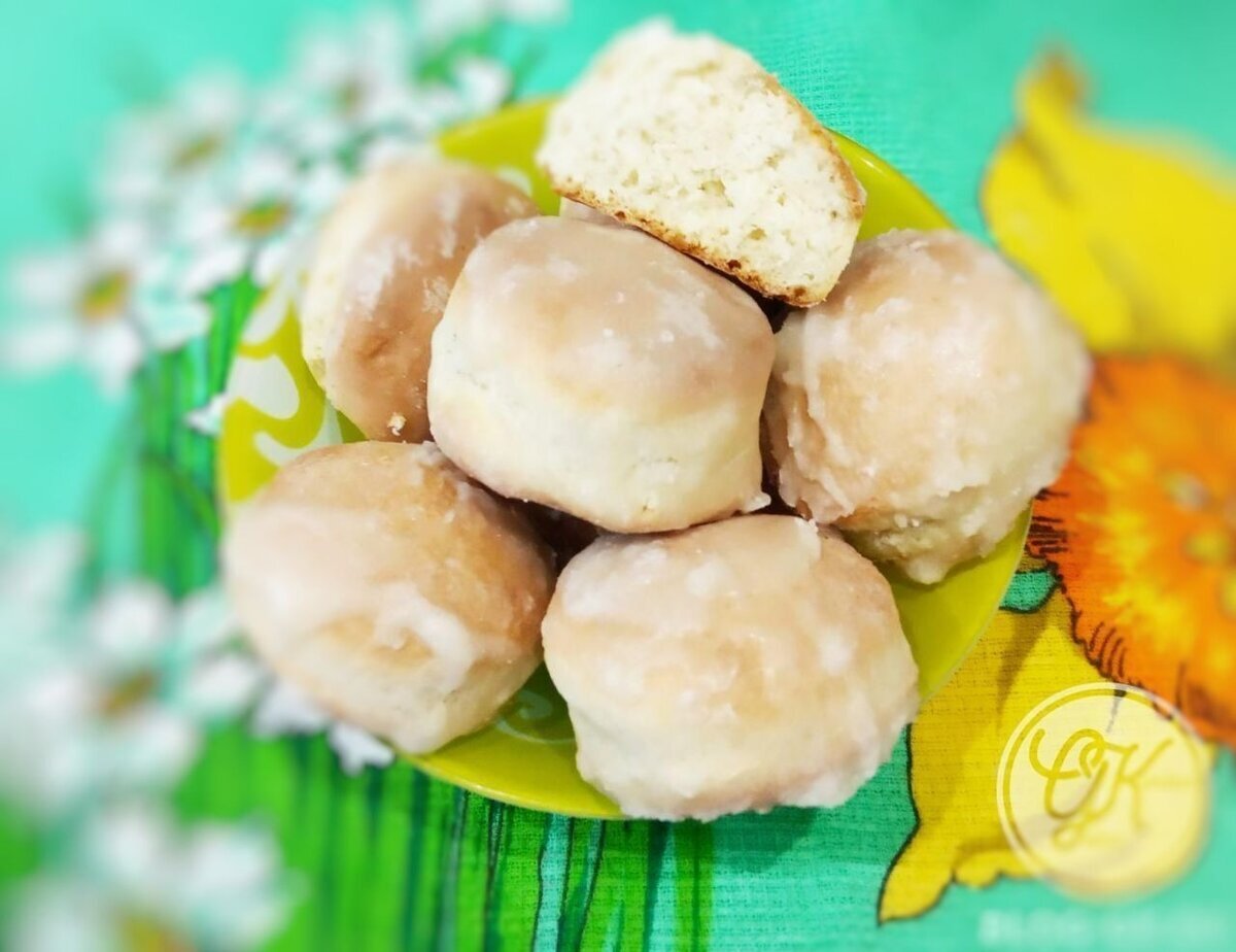 Домашние пряники с молочной глазурью