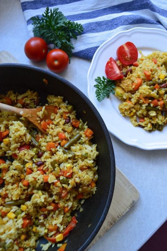 Рассипчатый рис с овощами: быстро и вкусно для любого стола