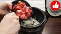 Сочные кусочки мяса с яркими овощами: идеальный обед в мультиварке